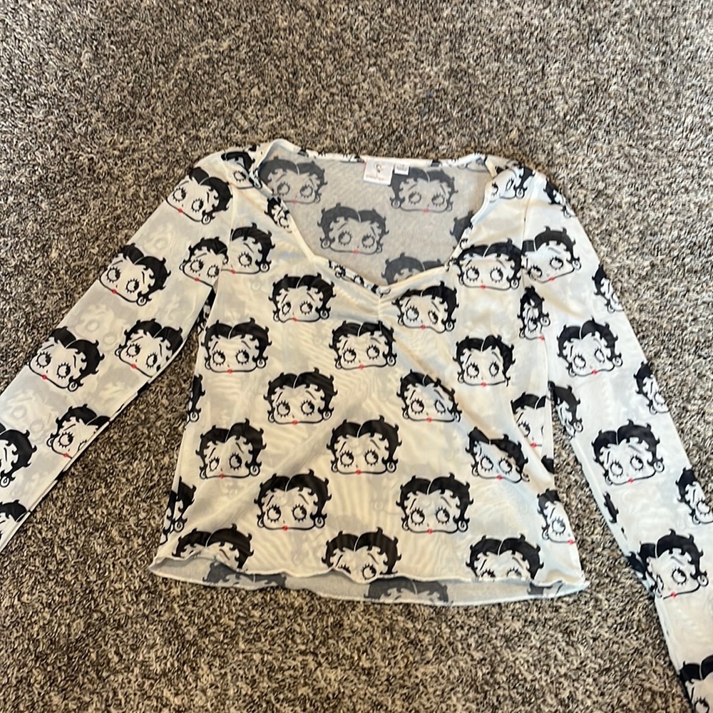 Betty Boop mesh top